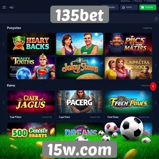 Opcões de jogos disponíveis no 135bet